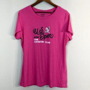 Ahead US Open 2022 T-Shirt Womens‎ XL Pink Golf Club Short Sleeve Top Squirrel
